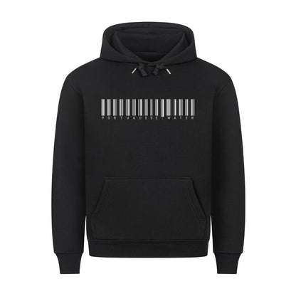 Premium Hoodie "Portugiesischer Wasserhund - CODE" Schwarz – hunde-shirt.de