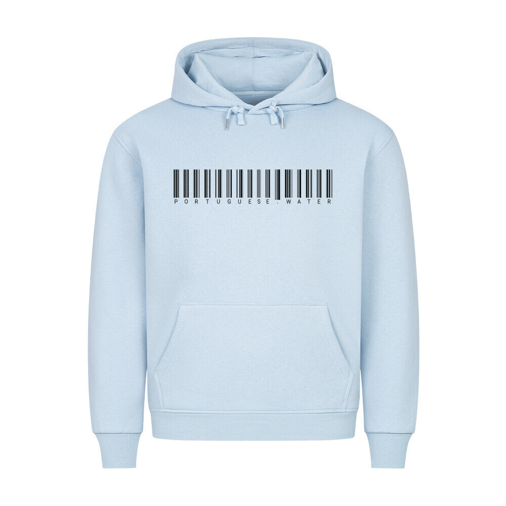 Premium Hoodie "Portugiesischer Wasserhund - CODE" Babyblau – hunde-shirt.de