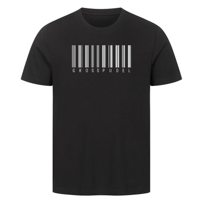 Premium T-Shirt "Großpudel - CODE" Schwarz – hunde-shirt.de
