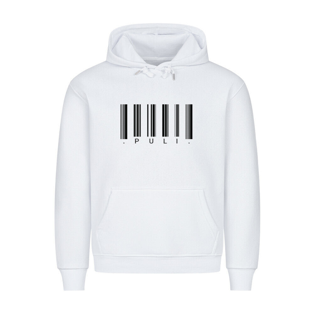 Premium Hoodie "Puli - CODE" Weiß – hunde-shirt.de