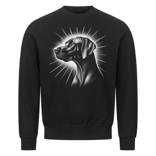 Premium Sweatshirt "Rhodesian Ridgeback - Shine" Schwarz – hunde-shirt.de