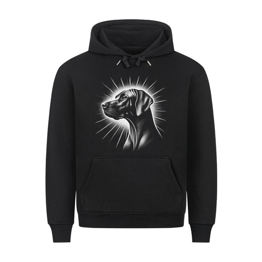Premium Hoodie "Rhodesian Ridgeback - Shine" Schwarz – hunde-shirt.de