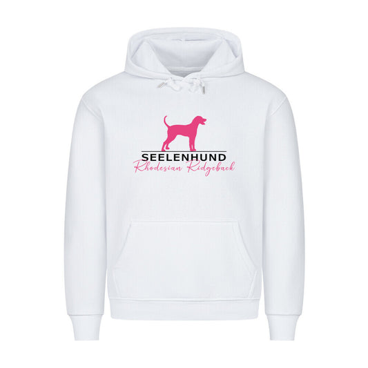 Premium Hoodie "Rhodesian Ridgeback - Seelenhund" Weiß – hunde-shirt.de