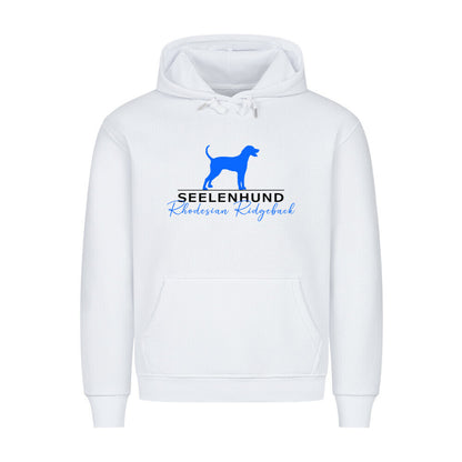 Premium Hoodie "Rhodesian Ridgeback - Seelenhund" Weiß – hunde-shirt.de