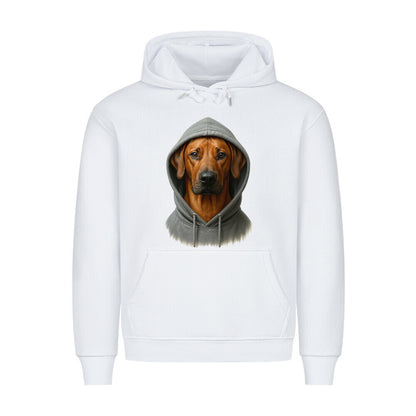 Premium Hoodie "Rhodesian Ridgeback - Hooded" Weiß – hunde-shirt.de
