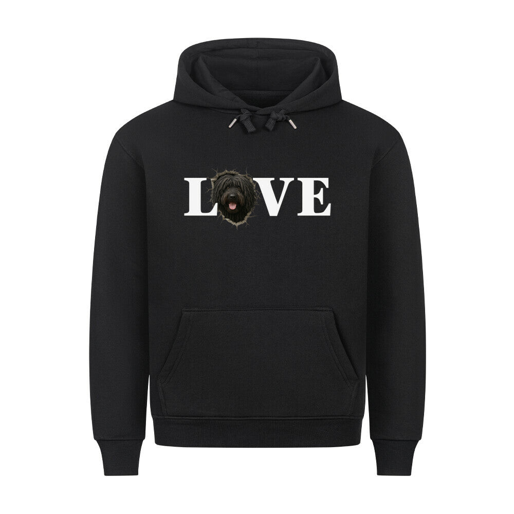 Premium Hoodie "Puli - LOVE" Schwarz – hunde-shirt.de