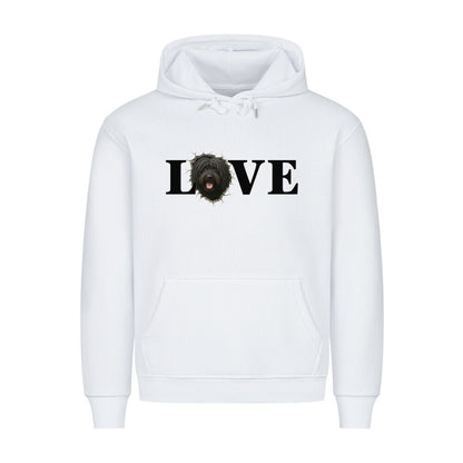 Premium Hoodie "Puli - LOVE" Weiß – hunde-shirt.de
