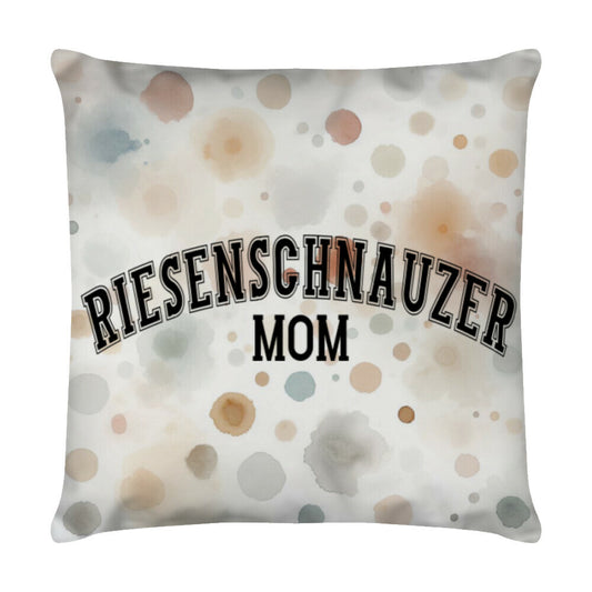 Kissen "Riesenschnauzer - MOM" Weiß – hunde-shirt.de