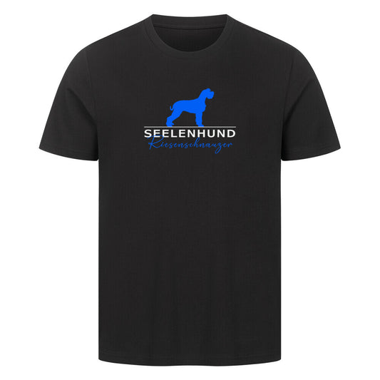 Premium T-Shirt "Riesenschnauzer - Seelenhund" Schwarz – hunde-shirt.de