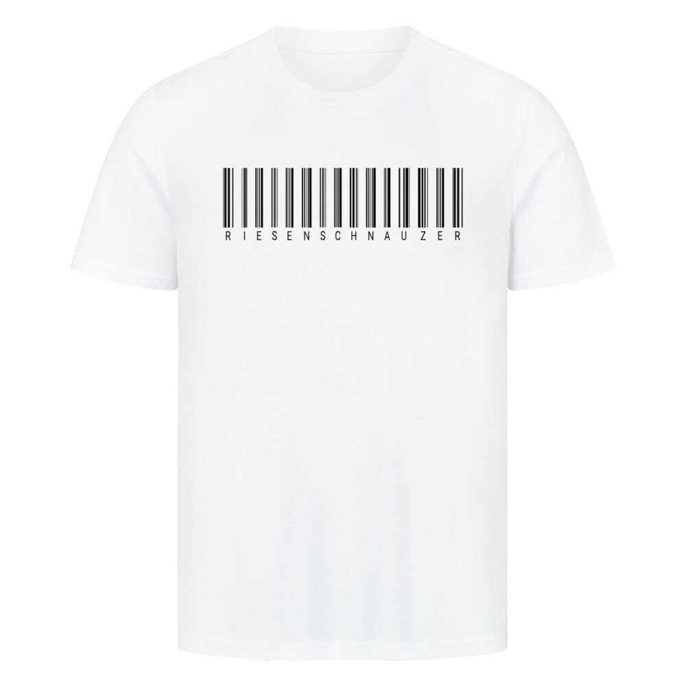 Premium T-Shirt "Riesenschnauzer - Scan" Weiß – hunde-shirt.de