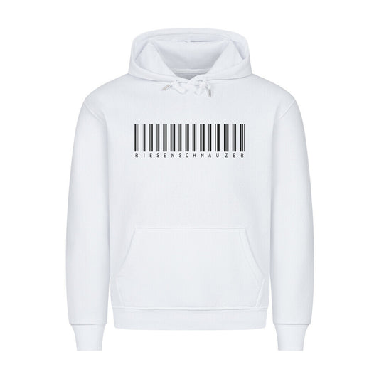 Premium Hoodie "Riesenschnauzer - Scan" Weiß – hunde-shirt.de