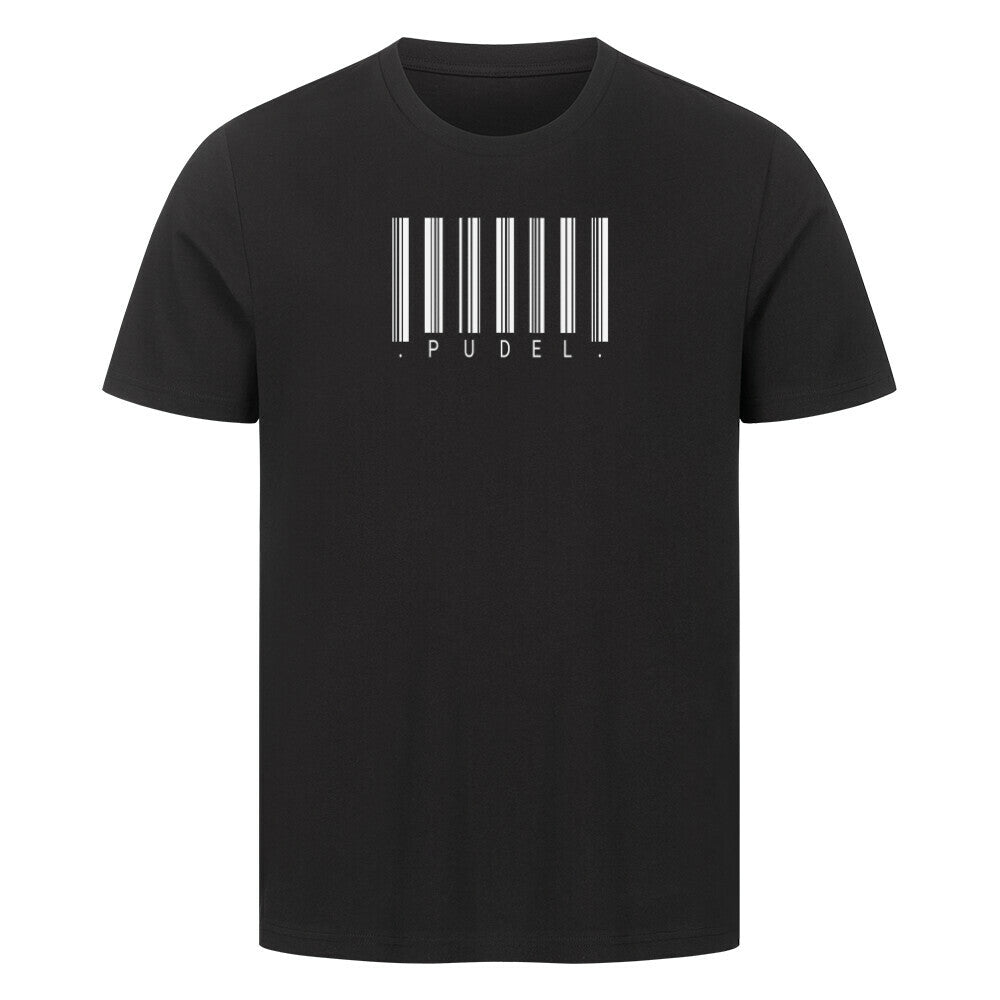 Premium T-Shirt "Pudel - Scan" Schwarz – hunde-shirt.de