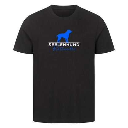 Premium T-Shirt "Rottweiler - Seelenhund" Schwarz – hunde-shirt.de