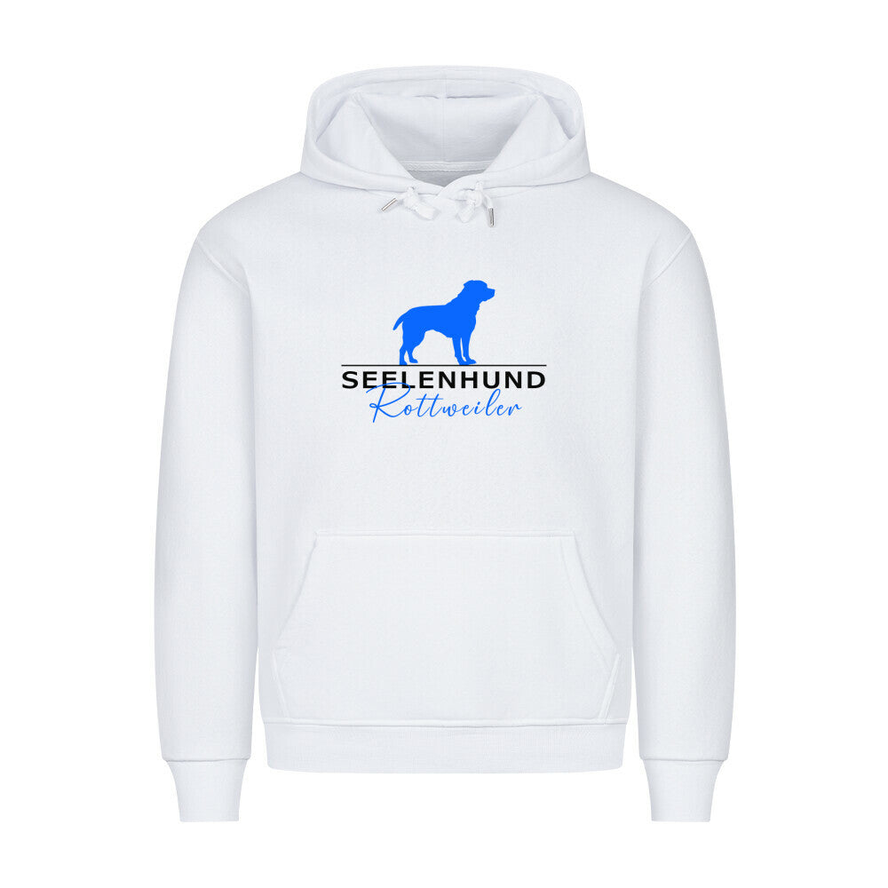 Premium Hoodie "Rottweiler - Seelenhund" Weiß – hunde-shirt.de