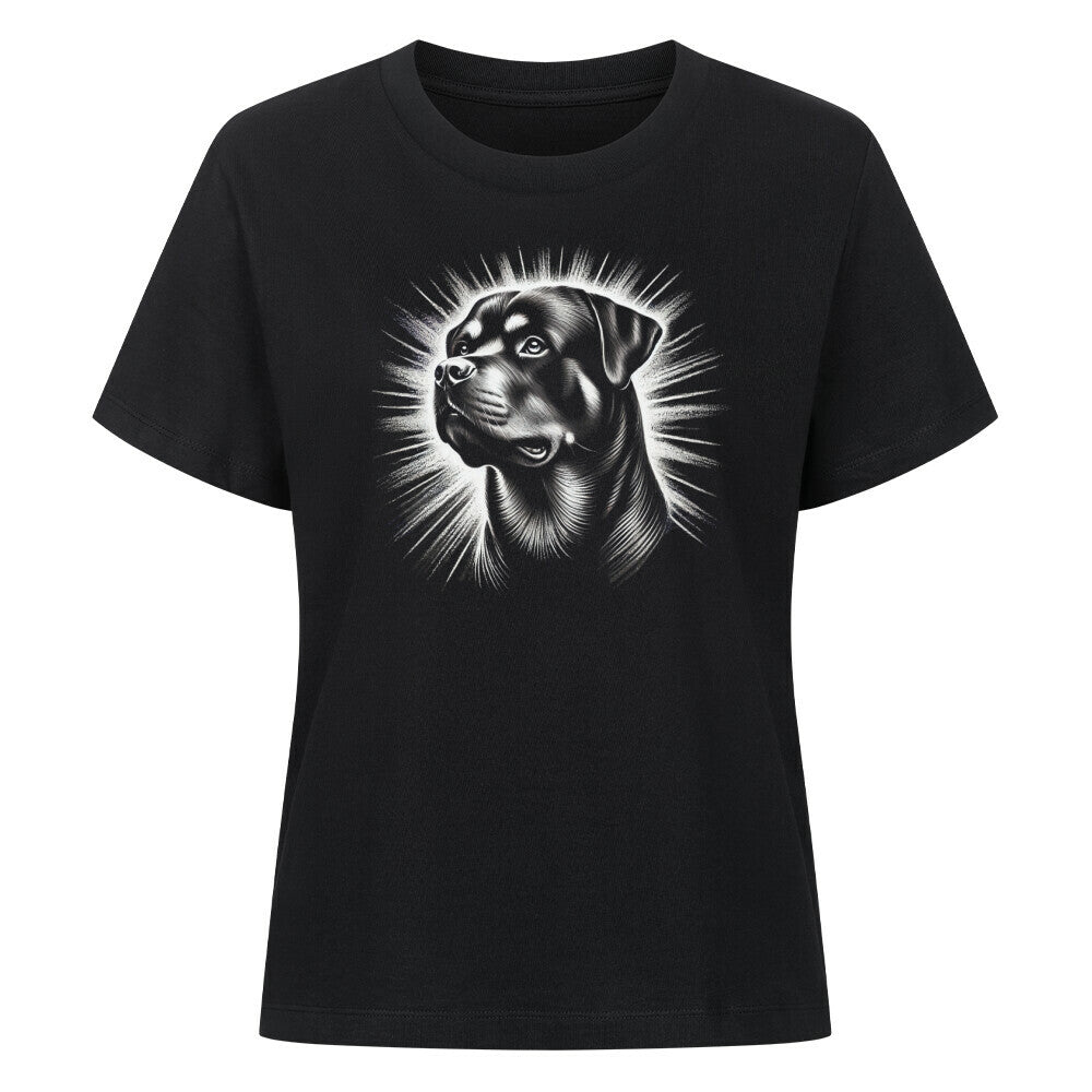 Premium Damen-Shirt "Rottweiler - Shine" Schwarz – hunde-shirt.de