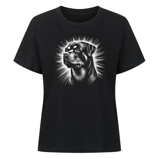 Premium Damen-Shirt "Rottweiler - Shine" Schwarz – hunde-shirt.de