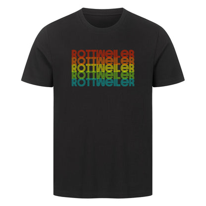 Premium T-Shirt "Rottweiler - RETRO" Schwarz – hunde-shirt.de