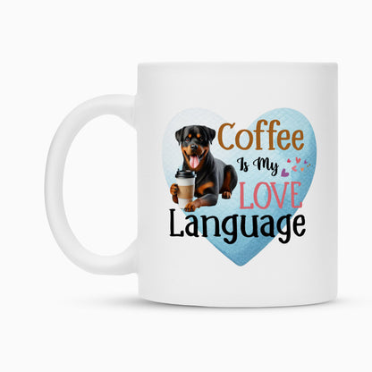 Tasse "Rottweiler - Love Language" – hunde-shirt.de