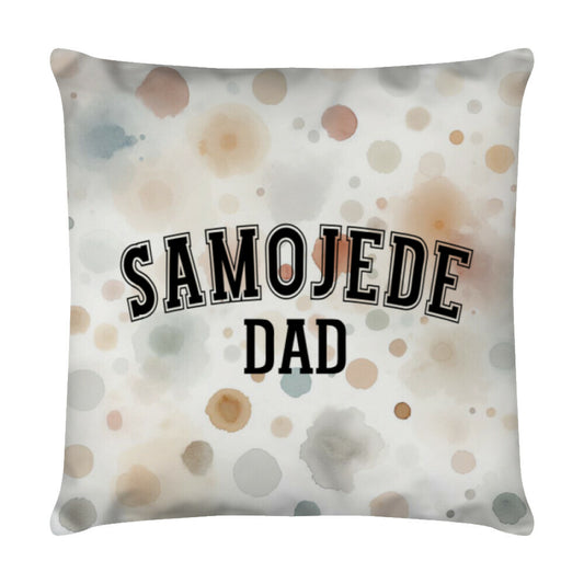 Kissen "Samoyed - DAD" Weiß – hunde-shirt.de