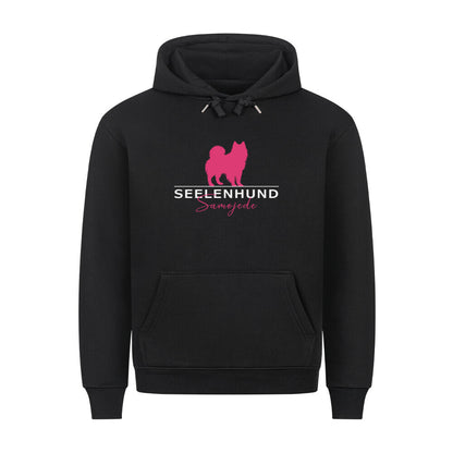 Premium Hoodie "Samoyed - Seelenhund" Schwarz – hunde-shirt.de
