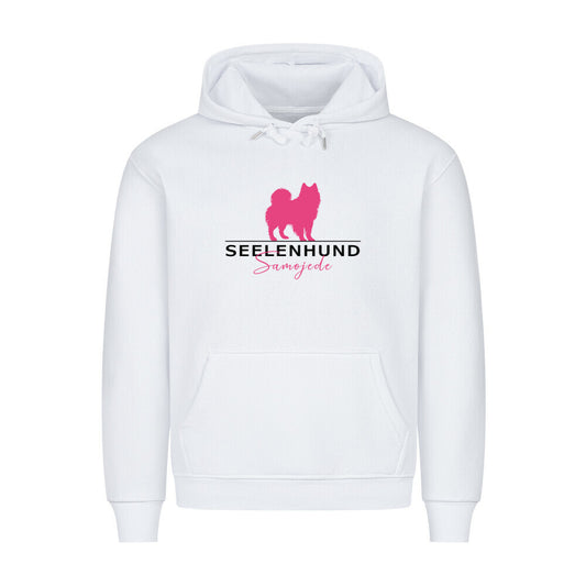 Premium Hoodie "Samoyed - Seelenhund" Weiß – hunde-shirt.de