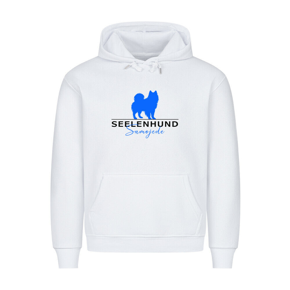Premium Hoodie "Samoyed - Seelenhund" Weiß – hunde-shirt.de