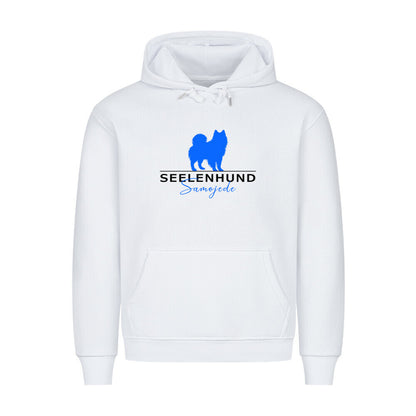 Premium Hoodie "Samoyed - Seelenhund" Weiß – hunde-shirt.de