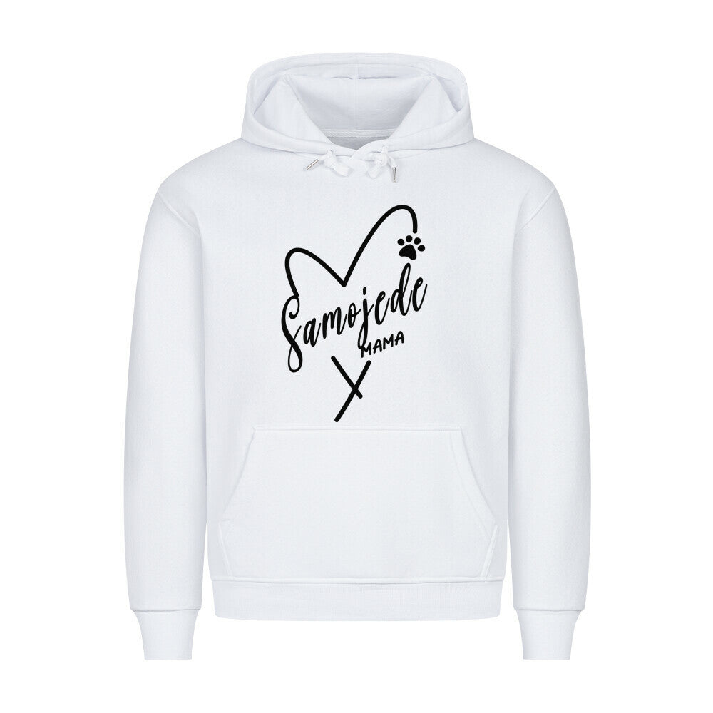 Premium Hoodie "Samoyed - Mama" Weiß – hunde-shirt.de