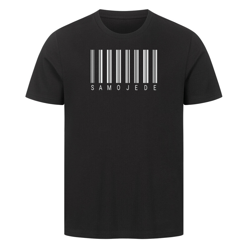 Premium T-Shirt "Samoyed - Scan" Schwarz – hunde-shirt.de