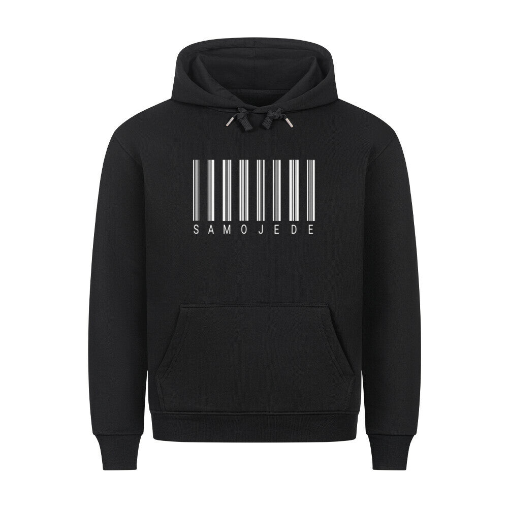 Premium Hoodie "Samoyed - Scan" Schwarz – hunde-shirt.de