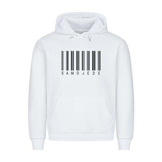 Premium Hoodie "Samoyed - Scan" Weiß – hunde-shirt.de