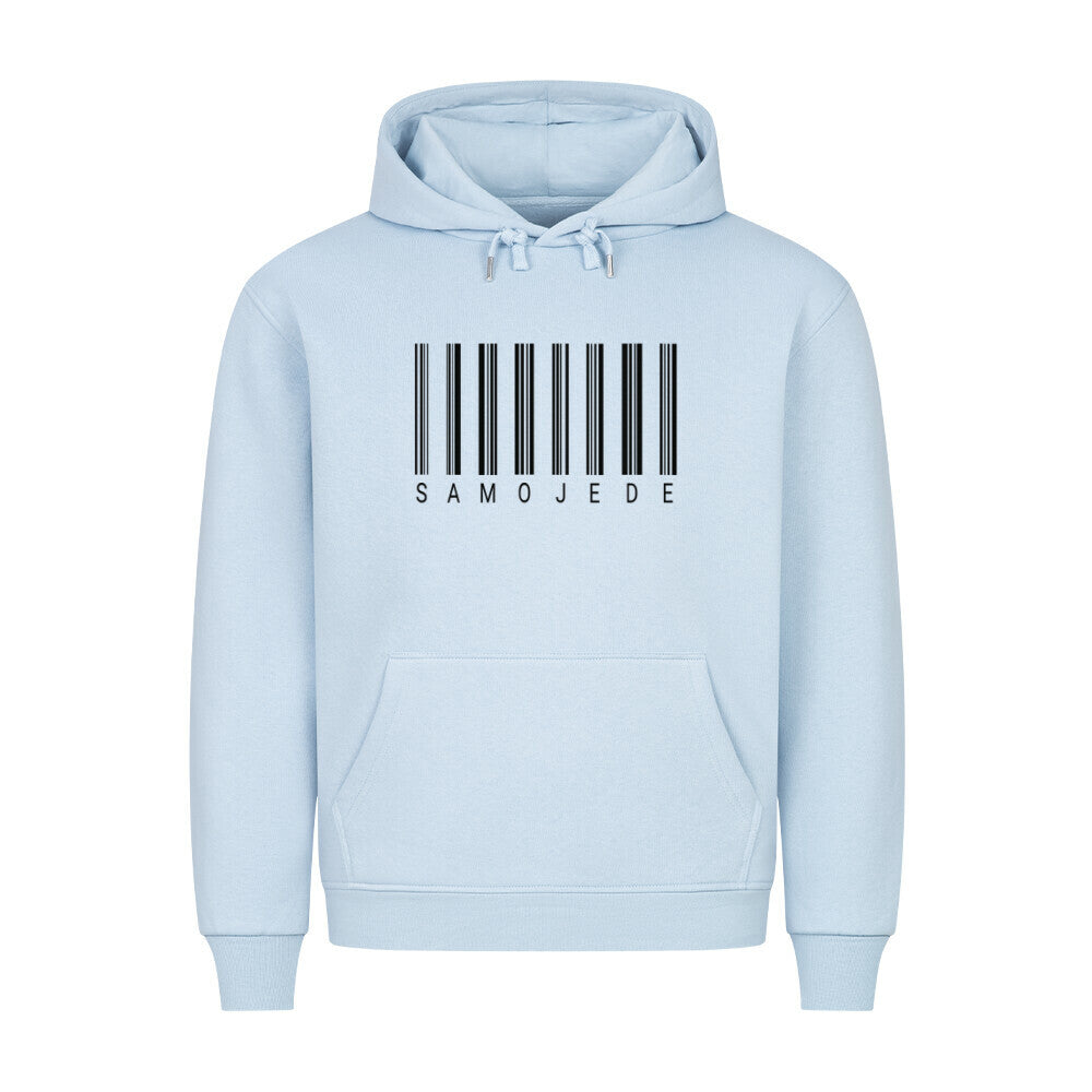 Premium Hoodie "Samoyed - Scan" Babyblau – hunde-shirt.de