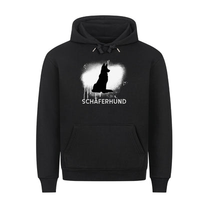 Premium Hoodie "Schäferhund - Brush" Schwarz – hunde-shirt.de