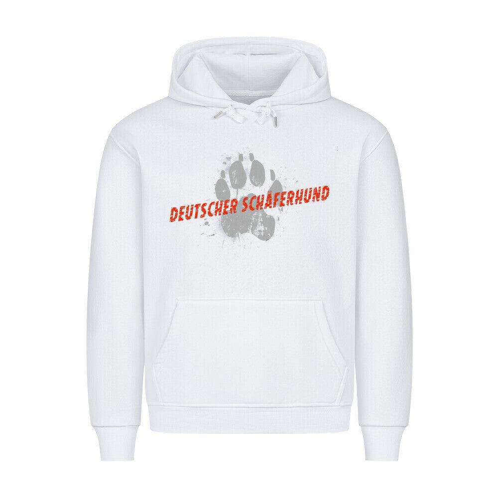 Premium Hoodie "Schäferhund - PAW" Weiß – hunde-shirt.de