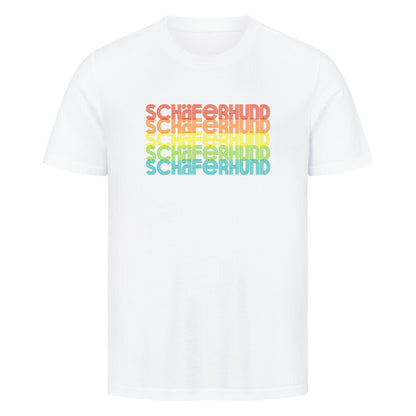 Premium T-Shirt "Schäferhund - RETRO" Weiß – hunde-shirt.de