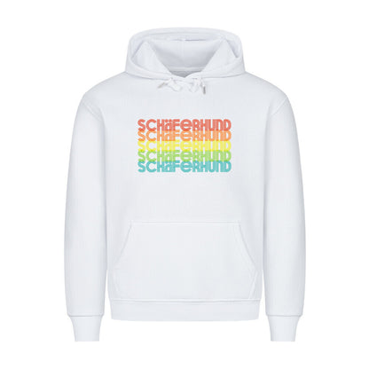 Premium Hoodie "Schäferhund - RETRO" Weiß – hunde-shirt.de