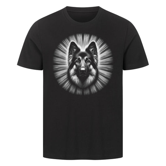 Premium T-Shirt "Schäferhund - Bright" Schwarz – hunde-shirt.de