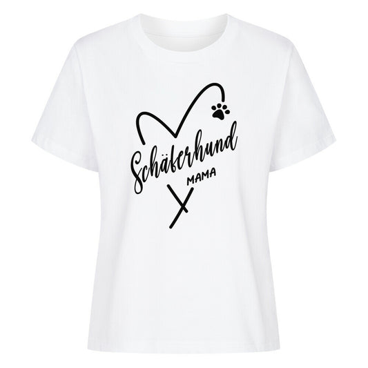 Premium Damen-Shirt "Schäferhund - Mama" Weiß – hunde-shirt.de