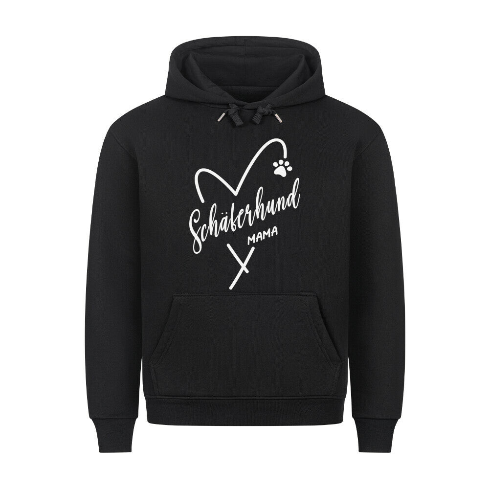 Premium Hoodie "Schäferhund - Mama" Schwarz – hunde-shirt.de