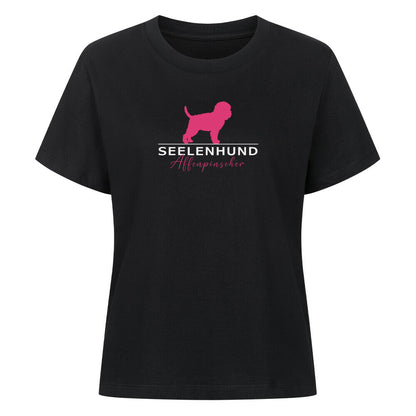 Premium Damen-Shirt "Affenpinscher - Seelenhund" Schwarz – hunde-shirt.de