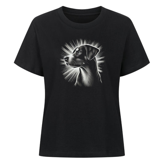 Premium Damen-Shirt "Appenzeller - Shine" Schwarz – hunde-shirt.de