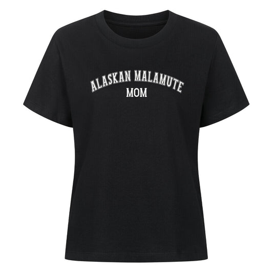 Premium Damen-Shirt "Alaskan Malamute - MOM" Schwarz – hunde-shirt.de