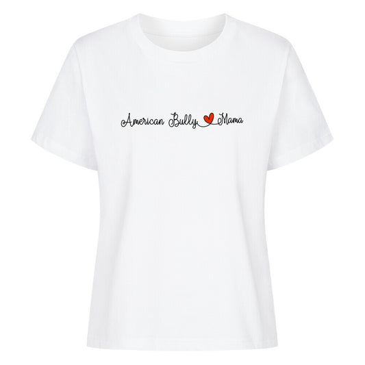 Premium Damen-Shirt "American Bully XL / XXL - Mama" Weiß – hunde-shirt.de