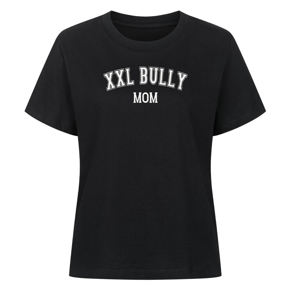 Premium Damen-Shirt "Bully XXL - MOM" Schwarz – hunde-shirt.de