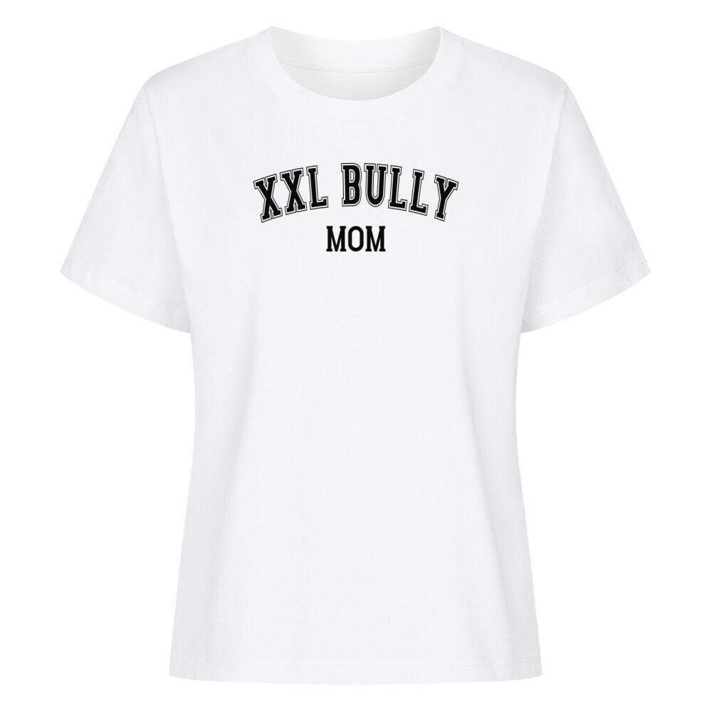 Premium Damen-Shirt "Bully XXL - MOM" Weiß – hunde-shirt.de