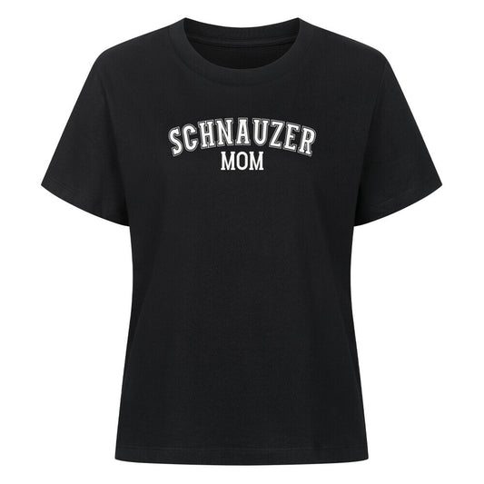 Premium Damen-Shirt "Schnauzer - MOM" Schwarz – hunde-shirt.de