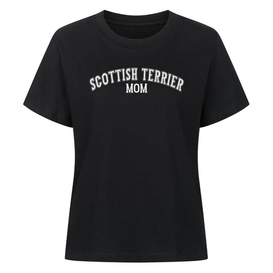 Premium Damen-Shirt "Scottish Terrier - MOM" Schwarz – hunde-shirt.de