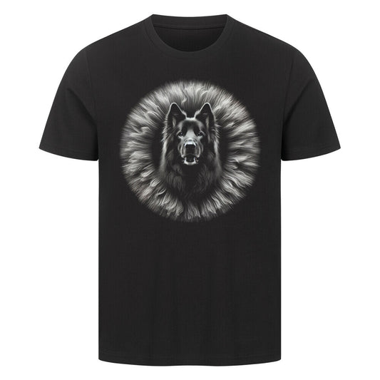 Premium T-Shirt "Schäferhund schwarz - Bright" Schwarz – hunde-shirt.de