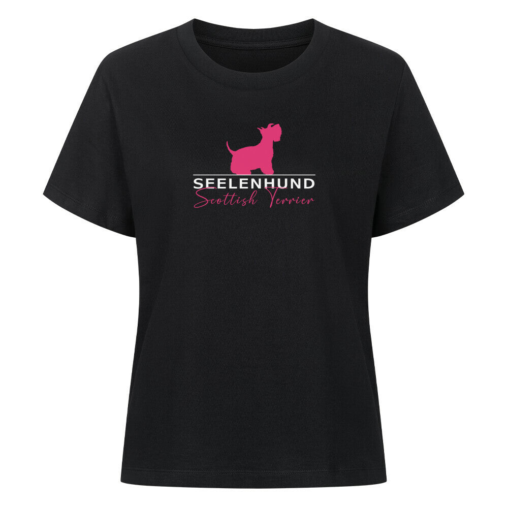 Premium Damen-Shirt "Scottish Terrier - Seelenhund" Schwarz – hunde-shirt.de