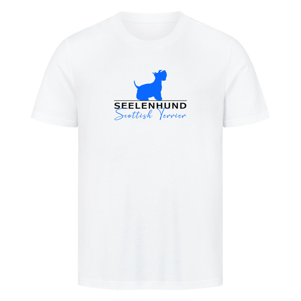Premium T-Shirt "Scottish Terrier - Seelenhund" Weiß – hunde-shirt.de